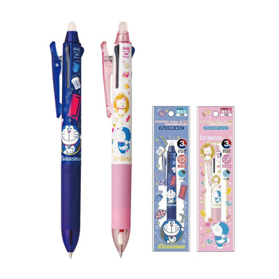 Pilot NO.91421400 FRIXION Doraemon Magic Eraser Pen 0.38mm 0.5mm 3-color Erasable Pen Multi-color Pen Blue Pink - CHL-STORE 