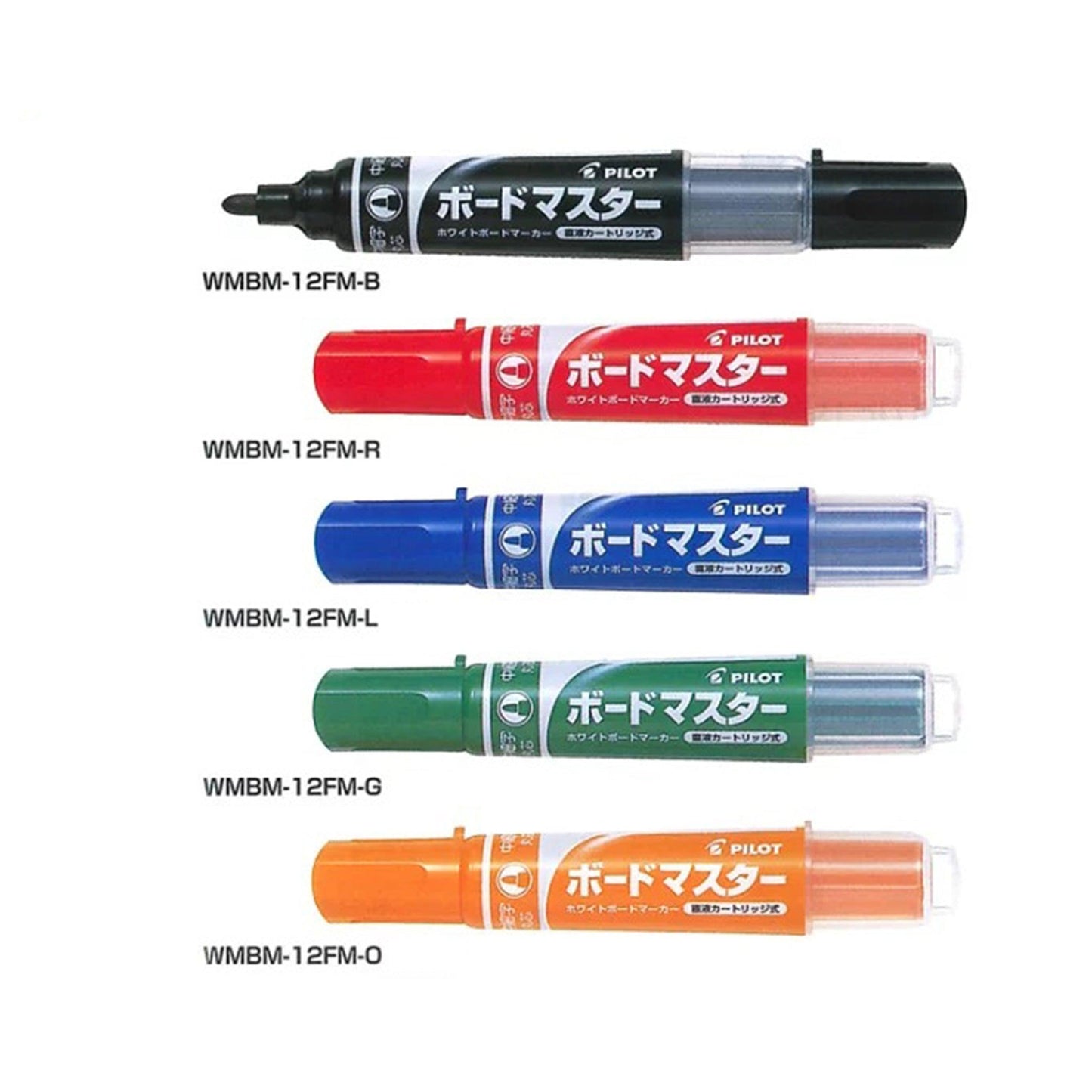 PILOT WMBM-12FM REPLACEABLE CARD WATER MEDIUM AND FINE FONT WHITEBOARD PEN - CHL-STORE 