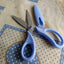 PLUS 34-308 SC-145CL Children's scissors non-adhesive scissors non-adhesive scissors for left hand blue color - CHL-STORE 