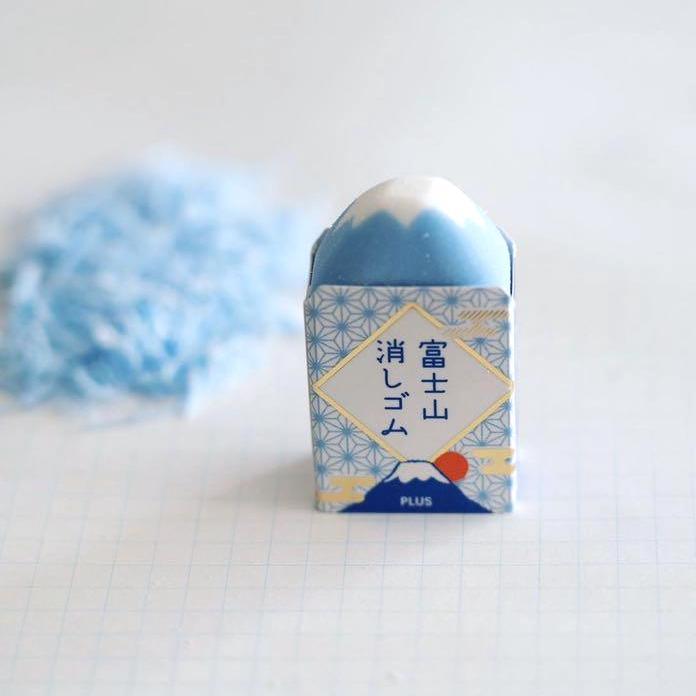 This innovative little eraser slowly reveals the snow-capped peak of Mt  Fuji as you wear it down. #mtfuji #airineraser #mountfujieraser  #mtfujieraser, By Pencilly Australia