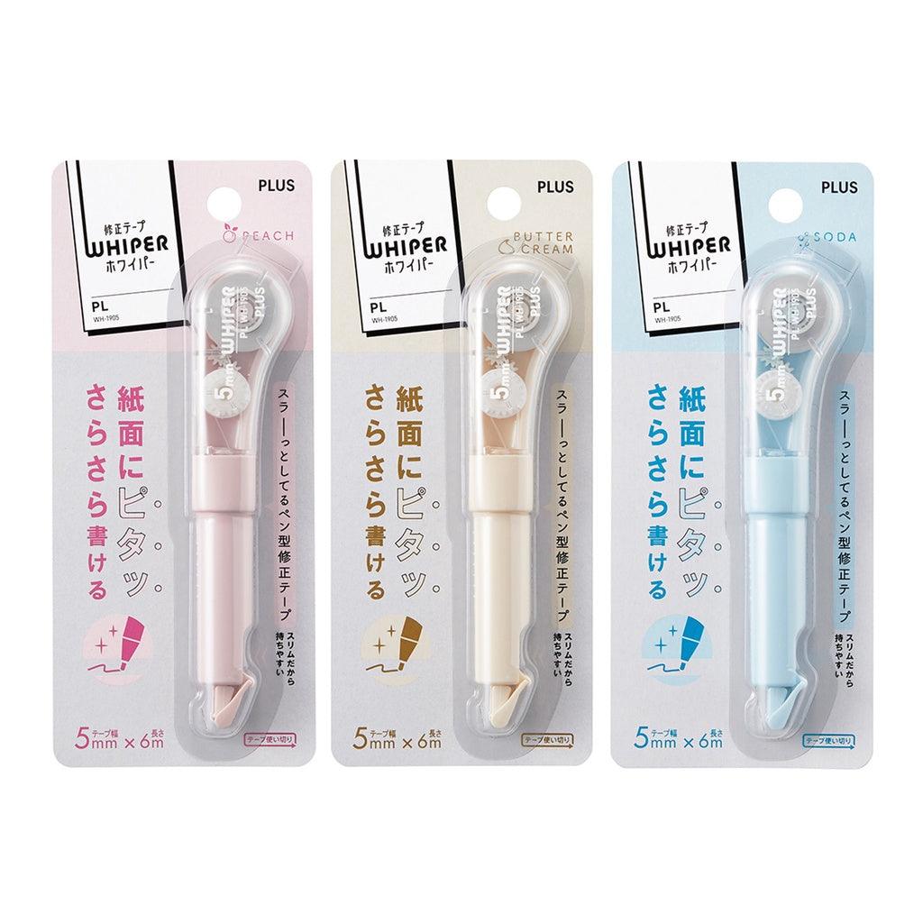 PLUS WH-1905 Whipper PL Pastel Color Slim Correction Tape Strapable 5mmX6m - CHL-STORE 