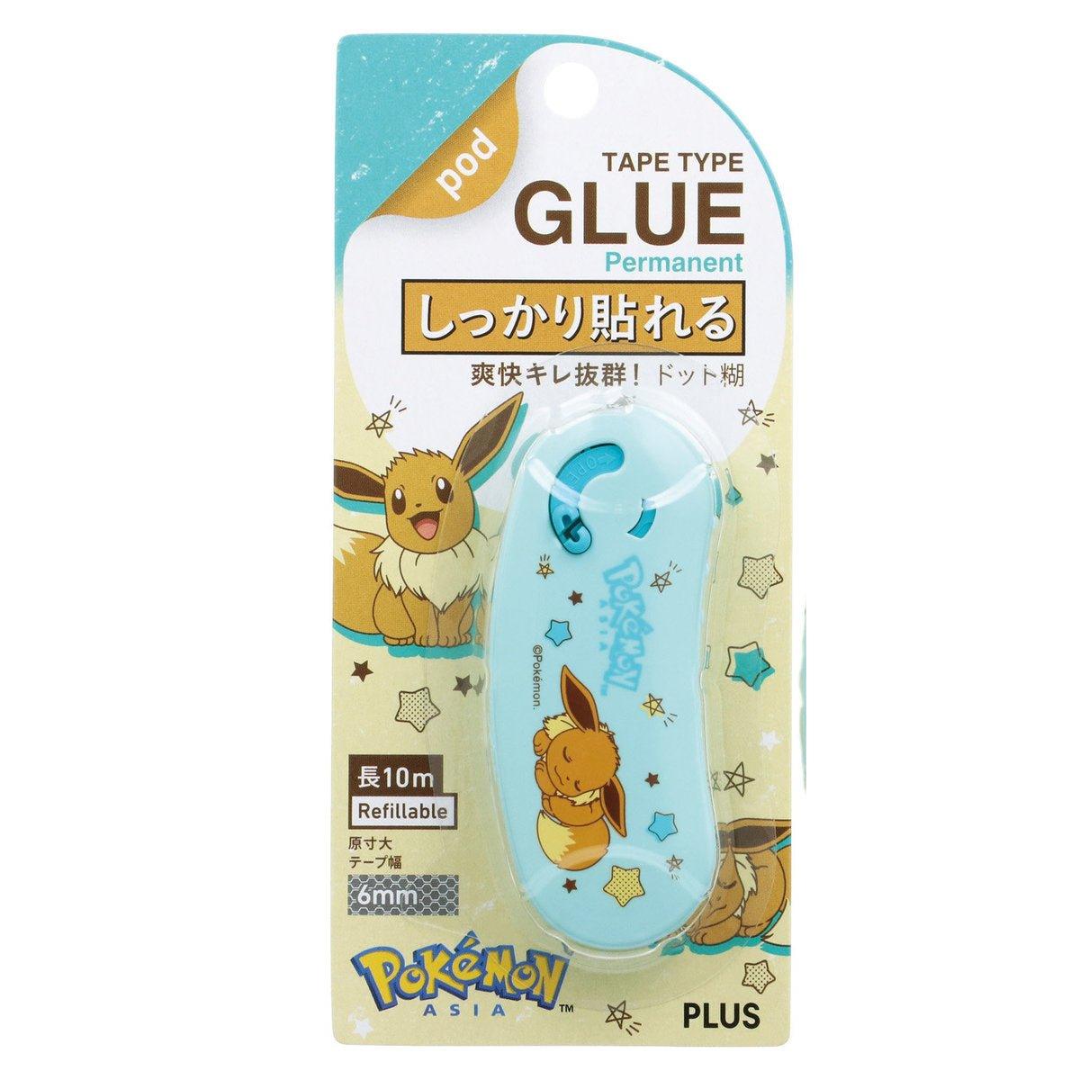 PLUS x Pokemon Norino Pod Pok?‡mon Limited Doudou Sticker Glue Pikachu Eevee Double-sided Adhesive - CHL-STORE 