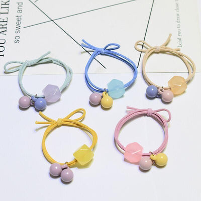 Popular style temperament simple ponytail hair ring 5 colors random AC-000011 - CHL-STORE 
