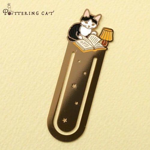 Pottering cat Cat Bookmark Brass Cat Bookmark Cat Metal Bookmark Cat Shape Bookmark Cat Bookmark Holder Cat Family NP-HEZQI-905 - CHL-STORE 