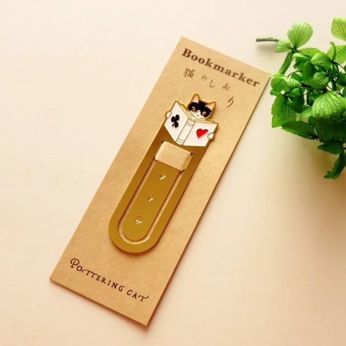 Cute Cat Metal Bookmark for Fun and Durable Reading – CHL-STORE