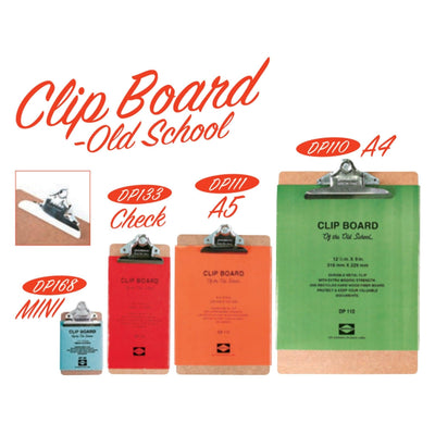(Pre-Order) HIGHTIDE PENCO CLIP BOARD OLD SCHOOL Mini Check A5 A4 DP110 - CHL-STORE 