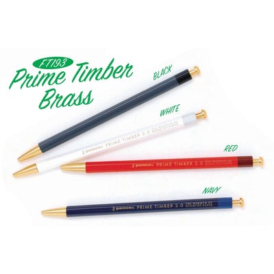(Pre-Order) HIGHTIDE PENCO PRIME TIMBER Brass Mechanical Pencil FT193 - CHL-STORE 
