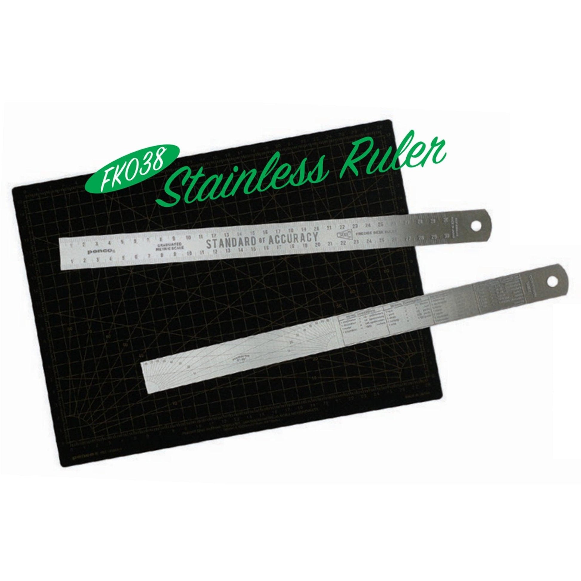 (Pre-Order) HIGHTIDE PENCO Stainless Ruler 30cm Ruler FK038 - CHL-STORE 