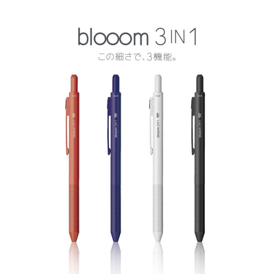 (Pre-Order) OHTO Multi-Function Ballpoint Pen Blooom 3 in 1 Multi Pen Metal Pen MF-25B3 - CHL-STORE 