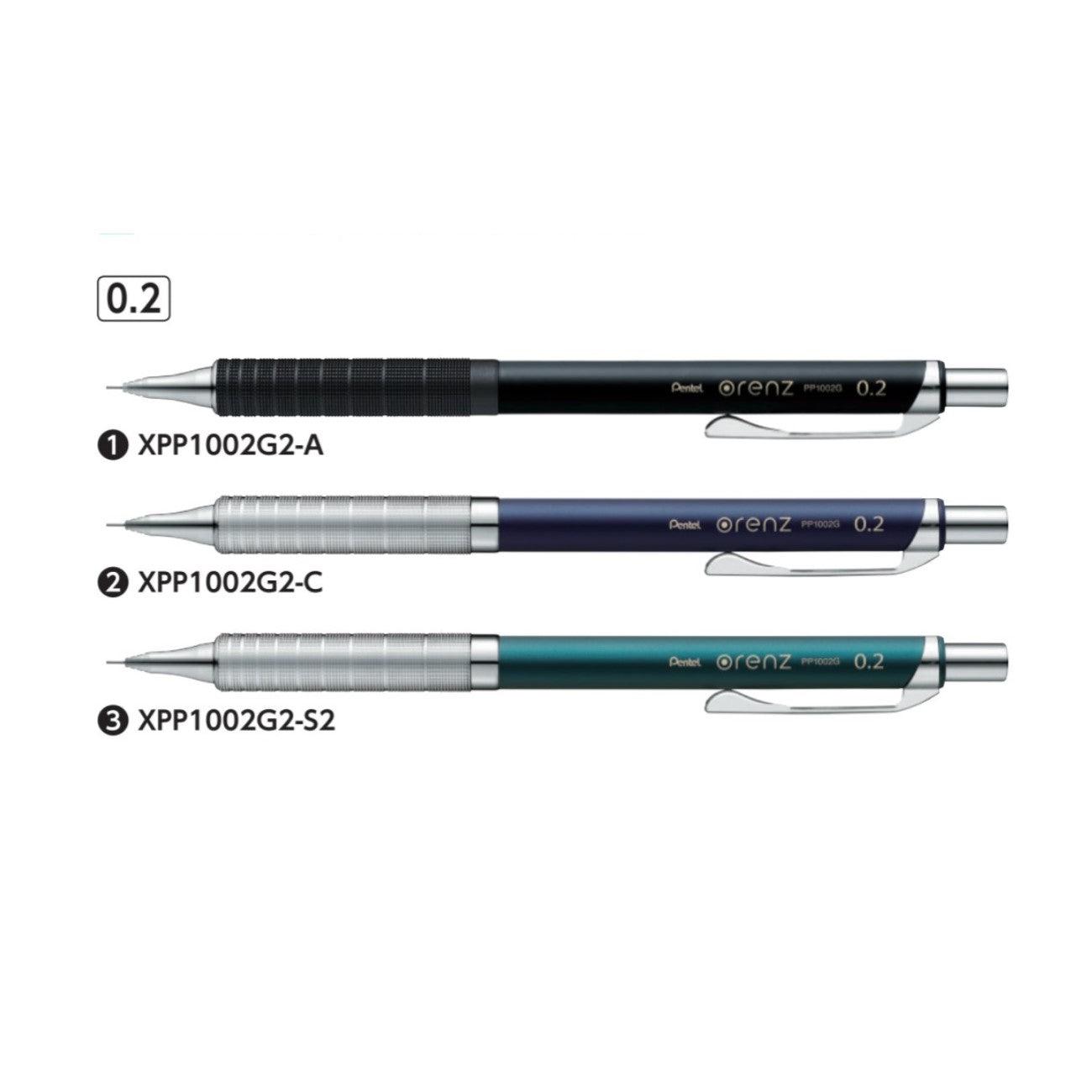 (Pre-Order) PENTEL Orenz metal grip type 0.2mm mechanical pencil XPP1002G2 Z2-1N PPE-2 - CHL-STORE 
