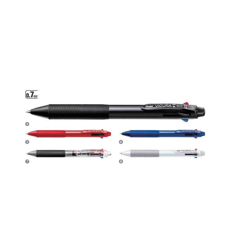 (Pre-Order) PENTEL Vicuna 4-color ballpoint pen 0.5mm 0.7mm BXC45 BXC47 - CHL-STORE 