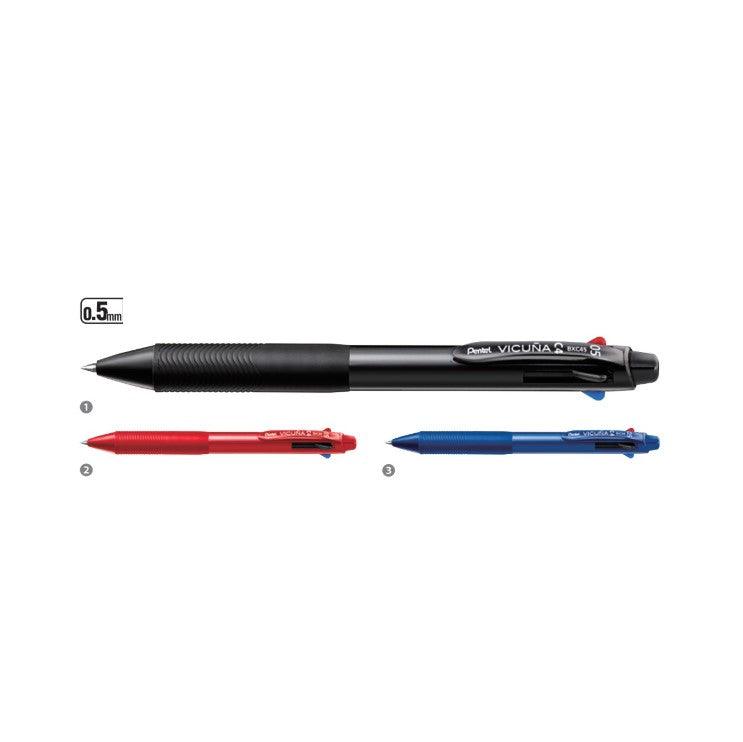 (Pre-Order) PENTEL Vicuna 4-color ballpoint pen 0.5mm 0.7mm BXC45 BXC47 - CHL-STORE 