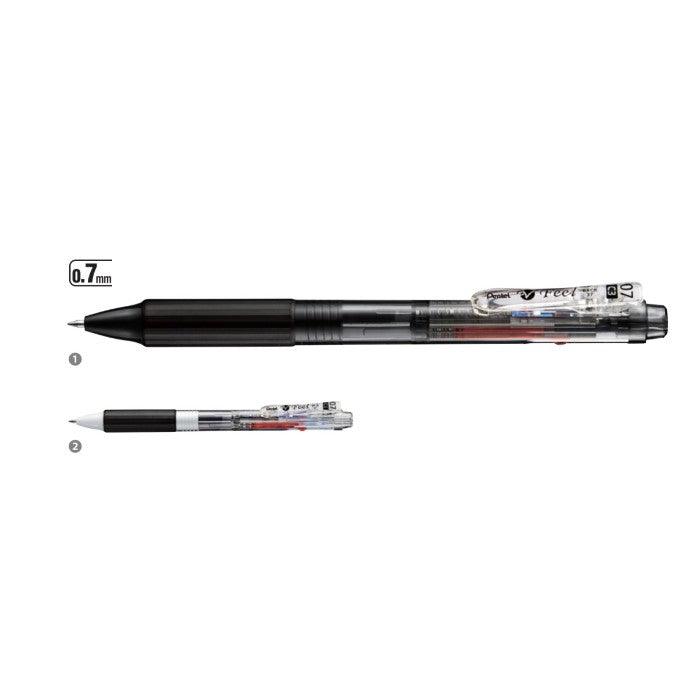 (Pre-Order) PENTEL Vicuna Feel 3 Color Ballpoint Pen 0.7mm BXCB37A BXCB37T - CHL-STORE 
