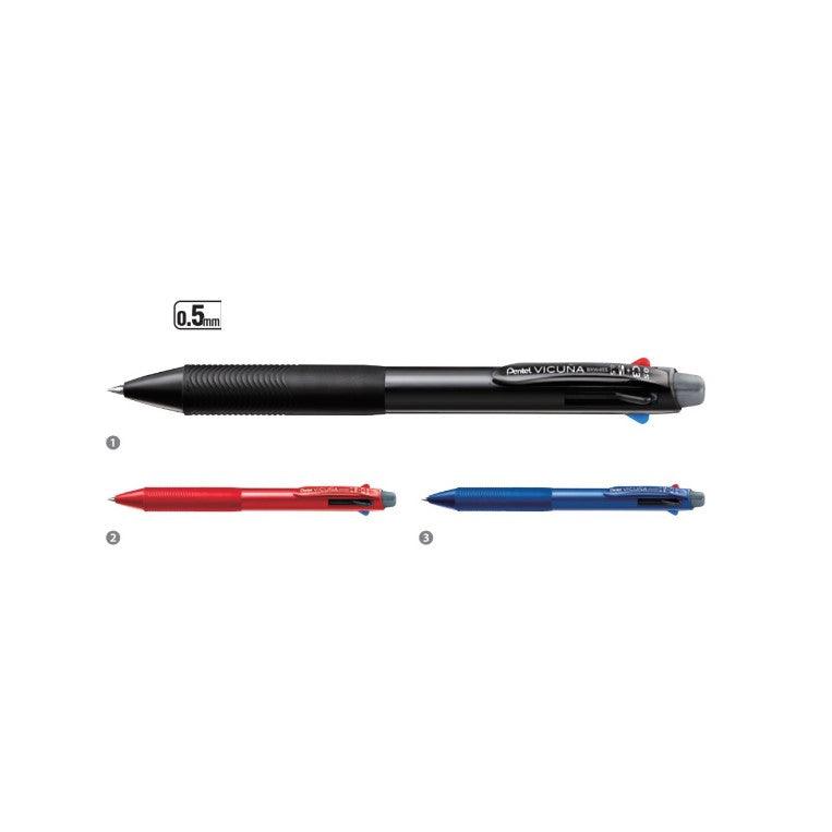 (Pre-Order) PENTEL Vicuna Multifunction Pen 3-color ballpoint pen + mechanical pencil 0.5mm 0.7mm BXW455 BXW475 - CHL-STORE 