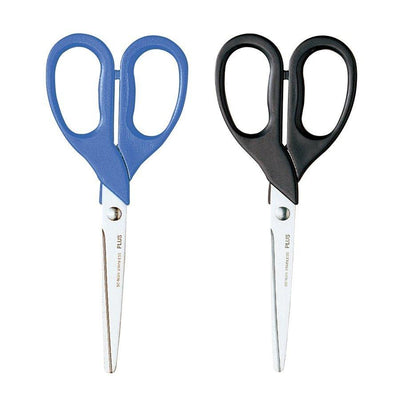 (Pre-Order) PLUS Standard scissors blue black SC-160R - CHL-STORE 