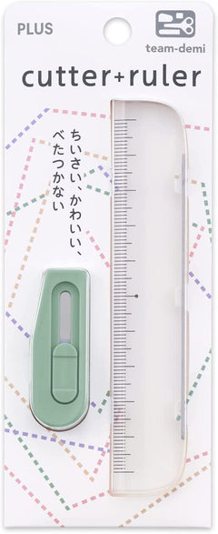 Plus Stationery Kit - Mini Cutter + Ruler Set - Team Demi's Compact ...