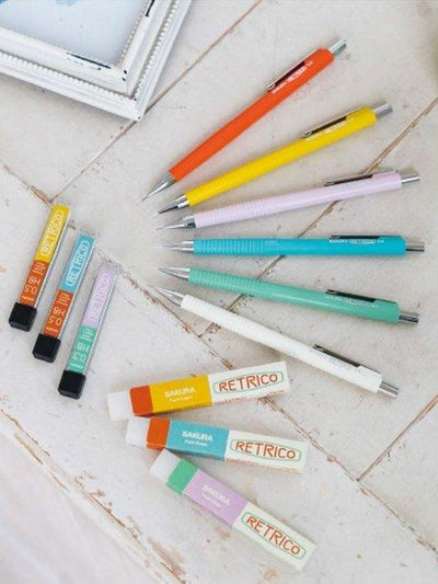 (Pre-Order) SAKURA NS205R RETRICO Retro design colorful 0.5mm Mechanical Pencil - CHL-STORE 