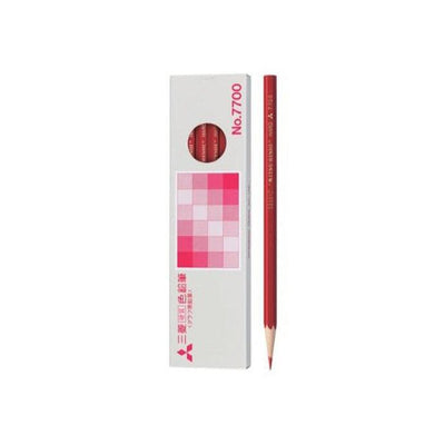 (Pre-Order) UNI colored hard pencil red color, 7700 - CHL-STORE 