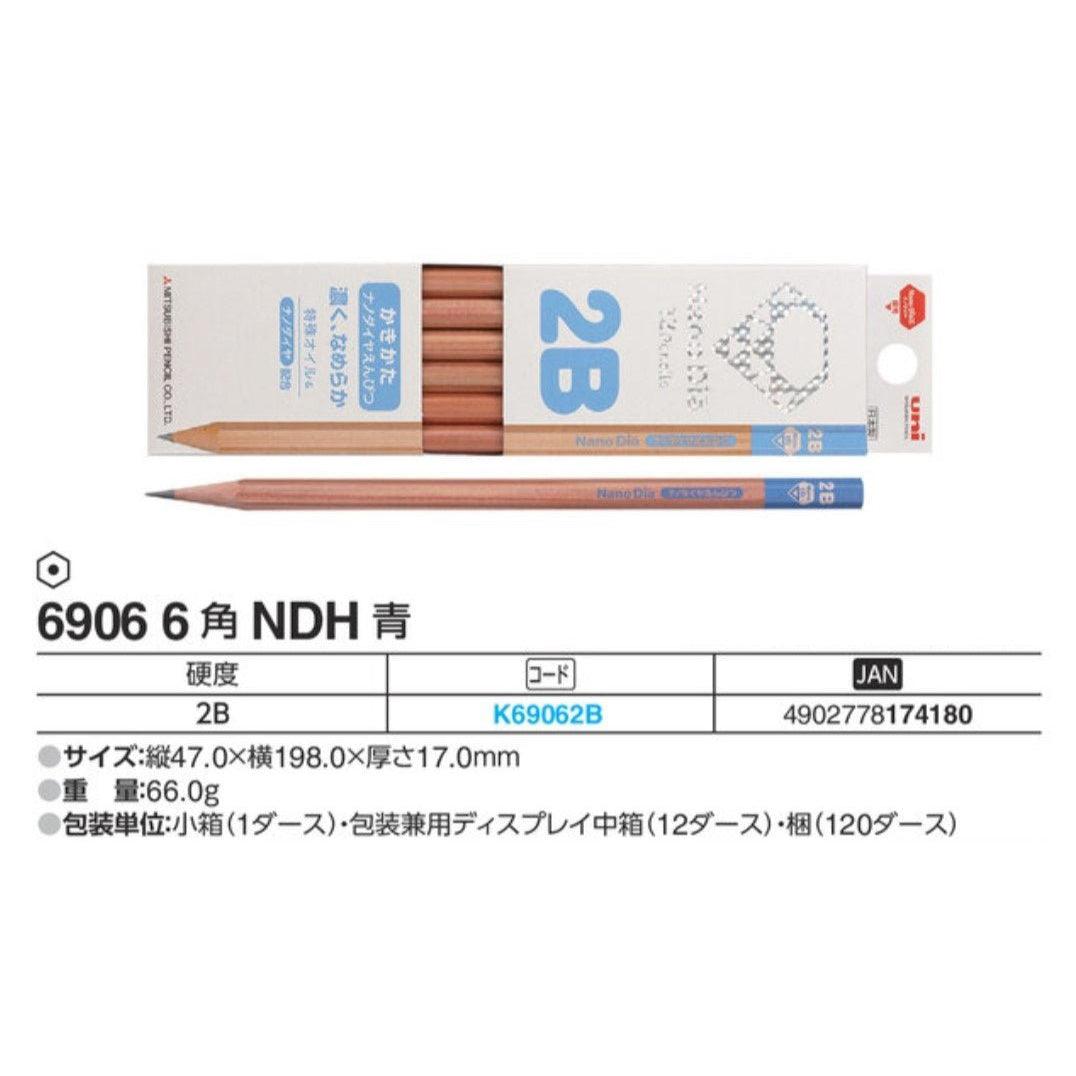 (Pre-Order) UNI Nano Dia pencil hexagonal pencil, 6901/6902/6906/6907/6594/6595/6598/6599 - CHL-STORE 