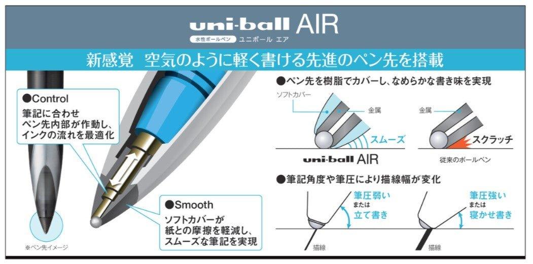 (Pre-Order) UNI Uni-ball AIR 0.5mm/0.7mm ballpoint pen, UBA-201 - CHL-STORE 