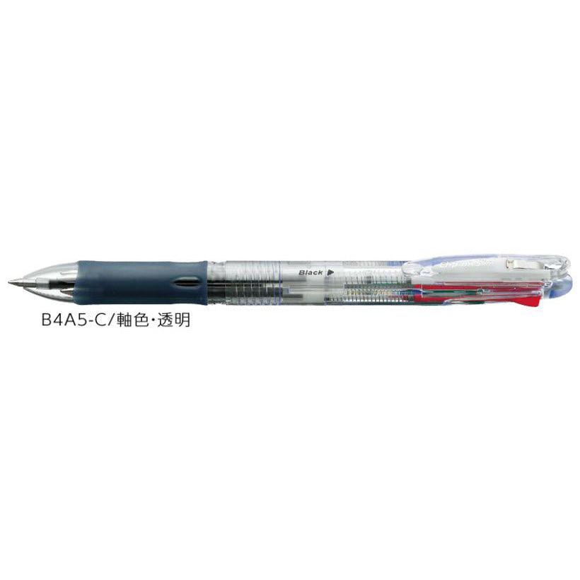 (Pre-Order) ZEBRA Clip-on 0.7mm 4 color Oily ballpoint pen B4A5 - CHL-STORE 