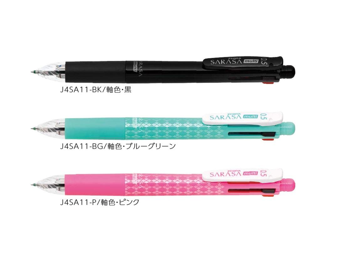 (Pre-Order) ZEBRA SARASA multi 0.5mm Multi-function water-based pigment pen J4SA11 - CHL-STORE 