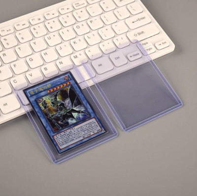 PVC rigid collection transparent card sleeve with protective film game card sleeve 76*101mm transparent NP-070022 - CHL-STORE 