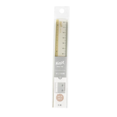 RAYMAY FUJII KEPT 2022 COLLECTION MATTE RULER SLIM COLOR RULER 15CM SAND BEIGE - CHL-STORE 