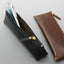 Raymay Gloire FD81 Premium Leather Pencil Case Dark Brown Triangle - CHL-STORE 