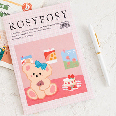 Rosy Posy Season 3 Life Diary 20 Sheets Material Book Sticker Book NP-030009 - CHL-STORE 