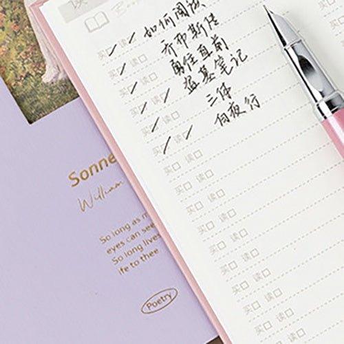 RosyPosy hollow hardcover hardcover hardcover experience notebook hand account reading plan student square hollow matte reading series - CHL-STORE 