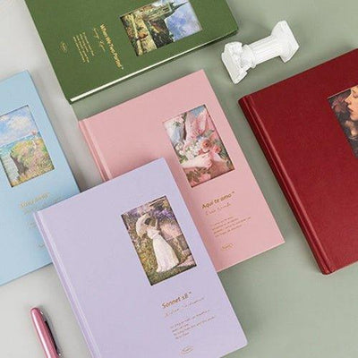 RosyPosy hollow hardcover hardcover hardcover experience notebook hand account reading plan student square hollow matte reading series - CHL-STORE 