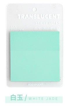 RosyPosy Reflection Series Color Clear Notes 50 Sheets NP-000089 - CHL-STORE 