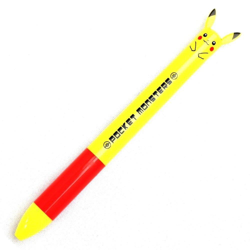 Sakamoto 971728001 mimi Pokemon Pikachu two-color pen pocket monster ballpoint pen 0.7mm Black ink Red ink - CHL-STORE 