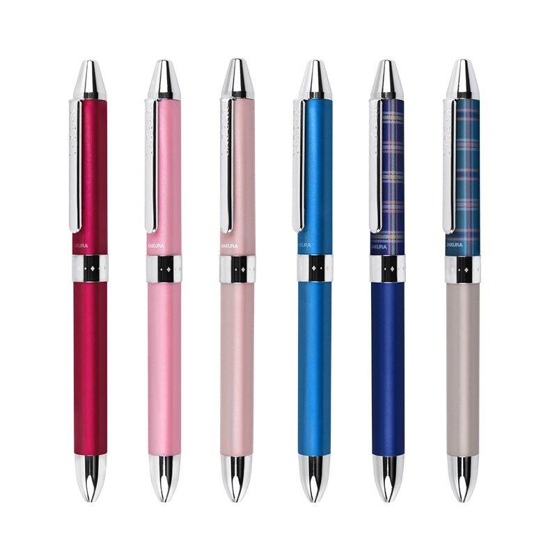 Sakura LADEAR GB3L 0.4MM three-color pen water-based pen bubble shell metal pen GB3L1504 limited plaid texture - CHL-STORE 