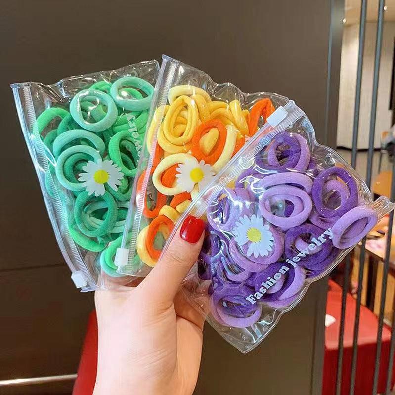 Seamless color gradient Hair ring 50 pcs AC-010012 - CHL-STORE 