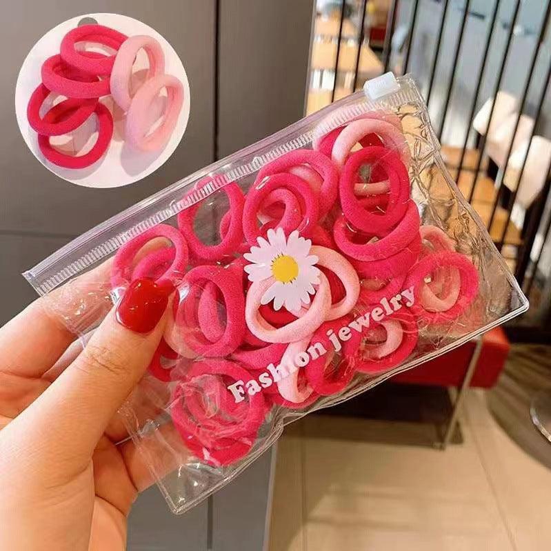 Seamless color gradient Hair ring 50 pcs AC-010012 - CHL-STORE 