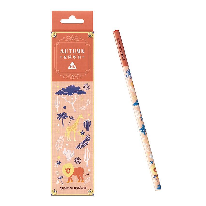 SIMBALION 3304251A Triangle Painted Pencil Colorful Animal Shape 12pcs/dozen HB Pencil Set - CHL-STORE 