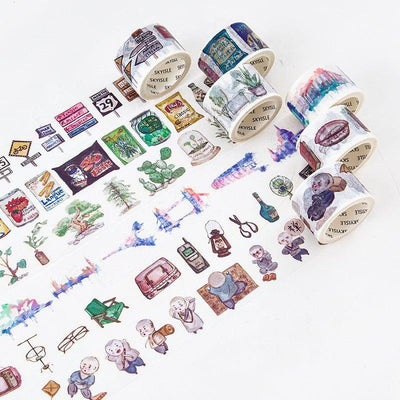 Sky Island Colorful World Washi Tape Decorative Pocket Tape NP-H7TAY-0295 - CHL-STORE 