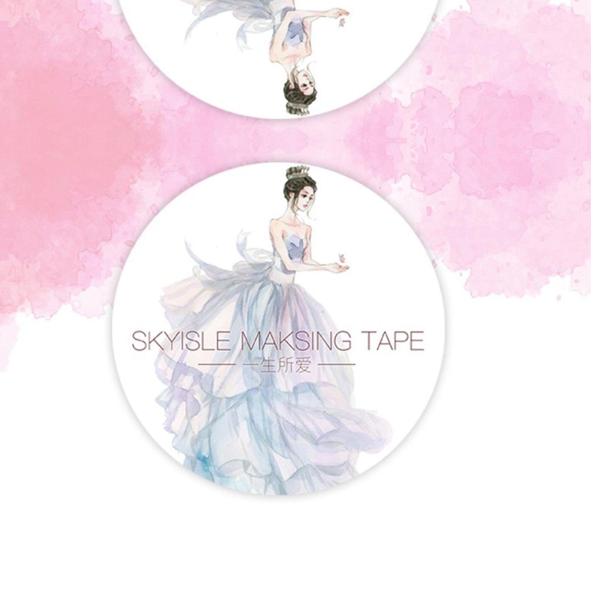 Sky Island Love of a Lifetime Antiquity Maiden Dance Dancing Technique Rendering Decoration Washi Tape Paper Tape NP-H7TAY-0308 - CHL-STORE 