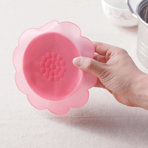 Small fresh fruit flower shape translucent cold and heat resistant silicone fresh-keeping cover random shipping style LI-000018 - CHL-STORE 