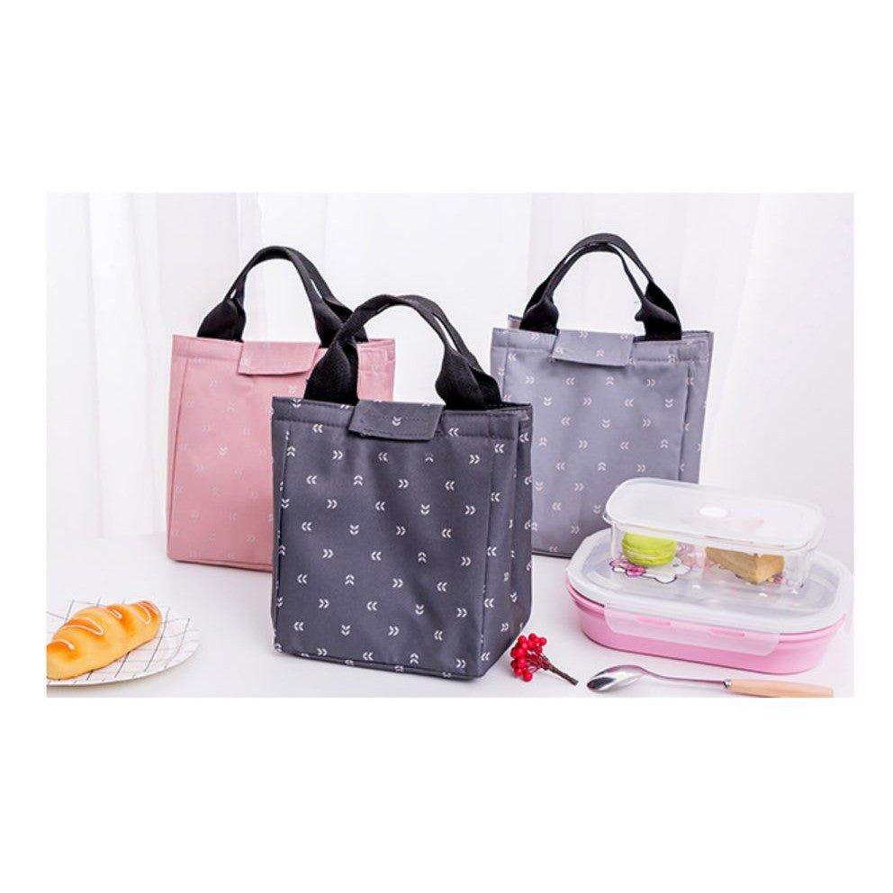Small Leaves Lunch Box Bag Thickening Insulation Aluminum Foil Thickening Lunch Bag Portable Lunch Box Bag Insulation Bag Insulation Lunch Bag Lunch Bag NP-HTNQR-107 - CHL-STORE 