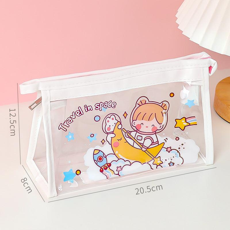 Canvazo Transparent Pencil Pouch 8 Inch, Kids Pouch, पेंसिल बैग - Anupam  Finserv Limited, Mumbai | ID: 24966745497