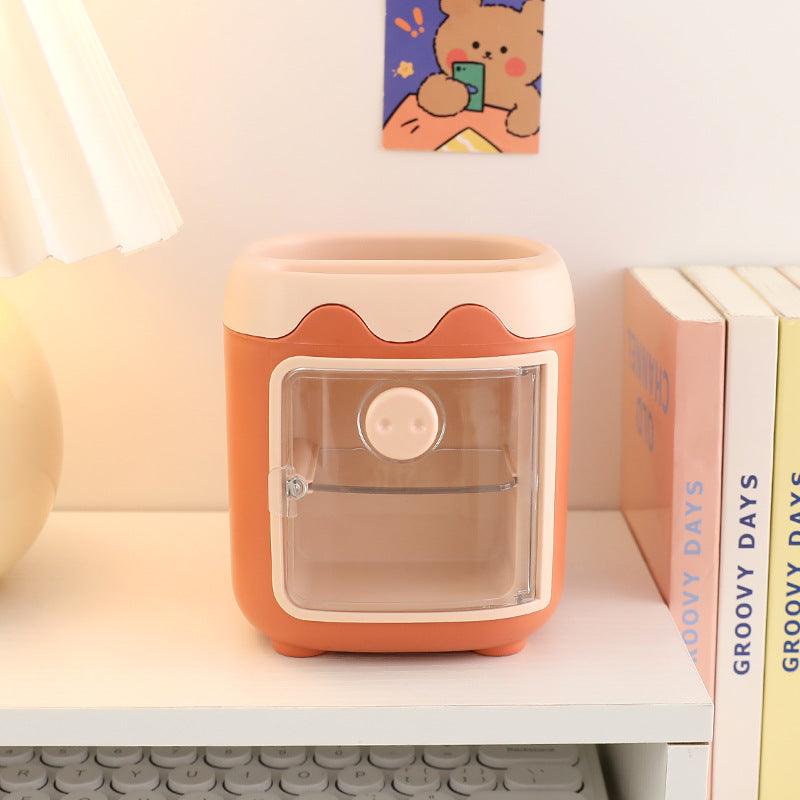 Storage box multifunctional pen holder container cosmetics accessories small drawer large capacity creative stationery cartoon office student NP-020037 - CHL-STORE 