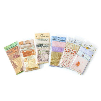 Sugar Poetry Retro Pattern Material Pack Time Collection Book Series Retro Decorative Paper Hand Account Material Paper - CHL-STORE 