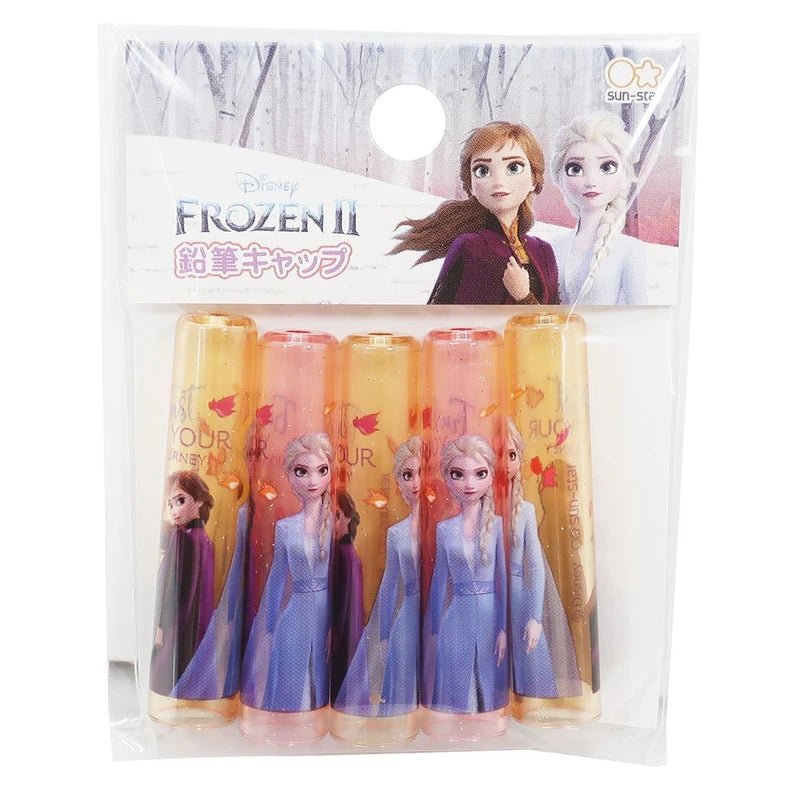 Sun-Star Frozen 2 5pcs Pencil Cap Pen Cap Pencil Cover Wooden Pencil Anna Elsa - CHL-STORE 
