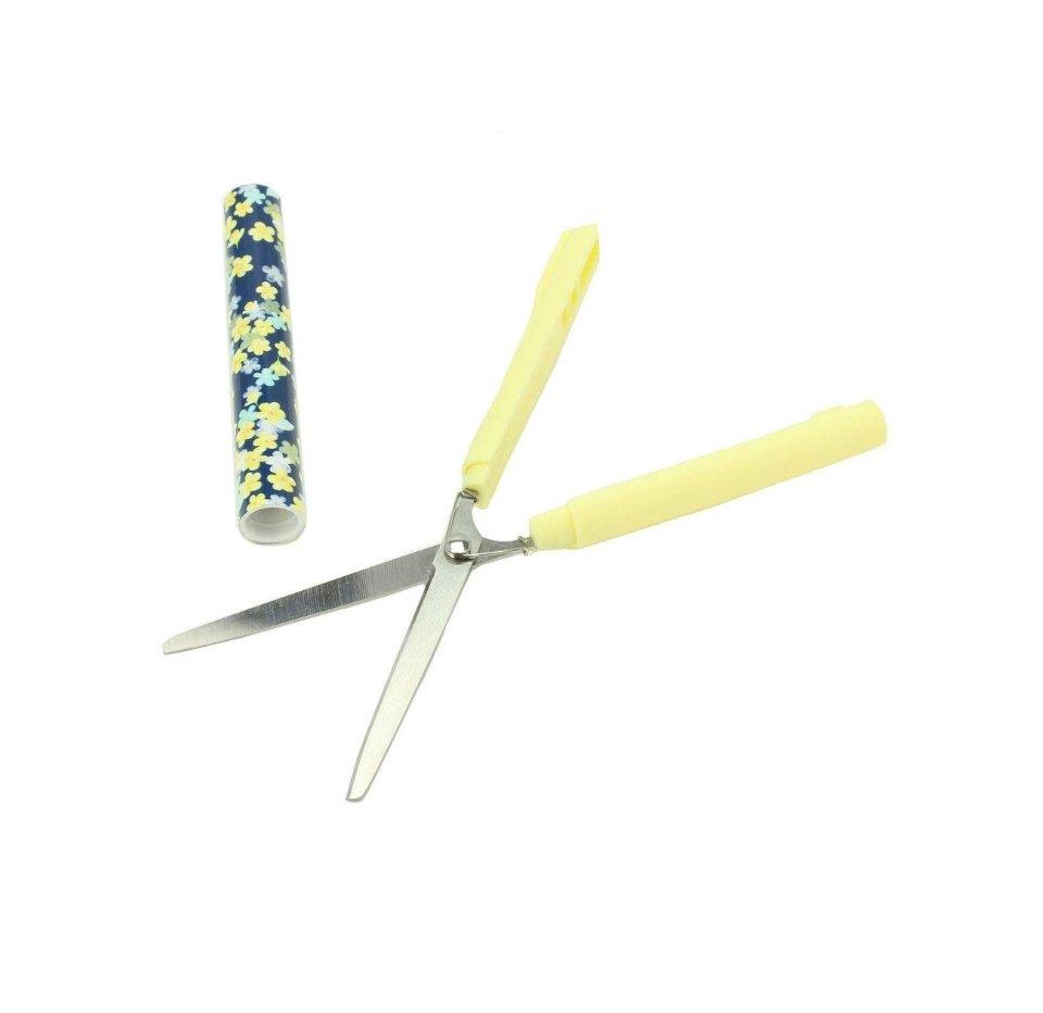 SUN-STAR S3717283 Compact Type Happy Spring Pen Scissors Portable Scissors Flower Stationery Spring Flower - CHL-STORE 