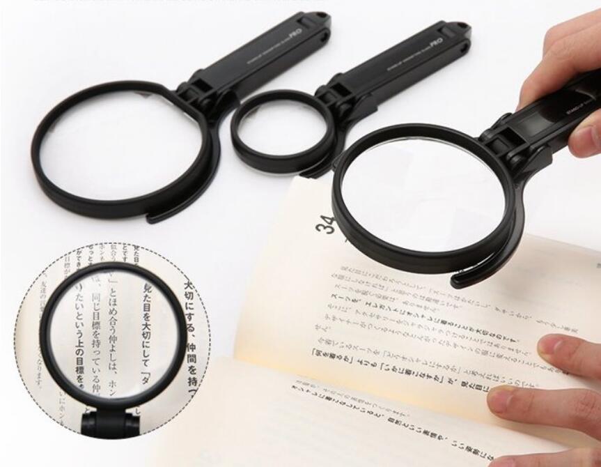 Sun-star S40605 Magnifier 50mm 75mm Reading Stand Magnifier Black - CHL-STORE 