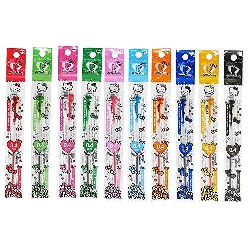 Sun-Star S46372 HI-TEC-C COLETO Hello Kitty Refill Pen Refill three-color pen case Four-color pen case - CHL-STORE 