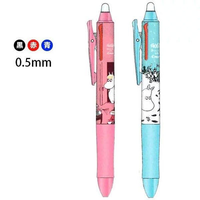 SUN-STAR S4642627 FRIXION BALL 3 Moomins three-color rubbing pen magic rubbing pen rubbing pen erasable pen - CHL-STORE 
